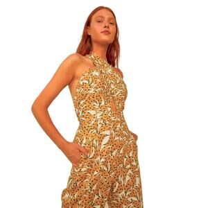 FARM Rio Multicolor Halter Jumpsuit